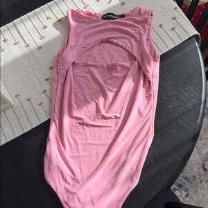 PrettyLittleThing Pink Sleeveless Bodysuit